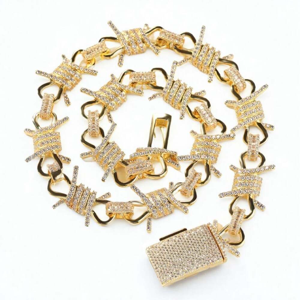 20 Mm Gold Barbed Wire Chain 2 C 71